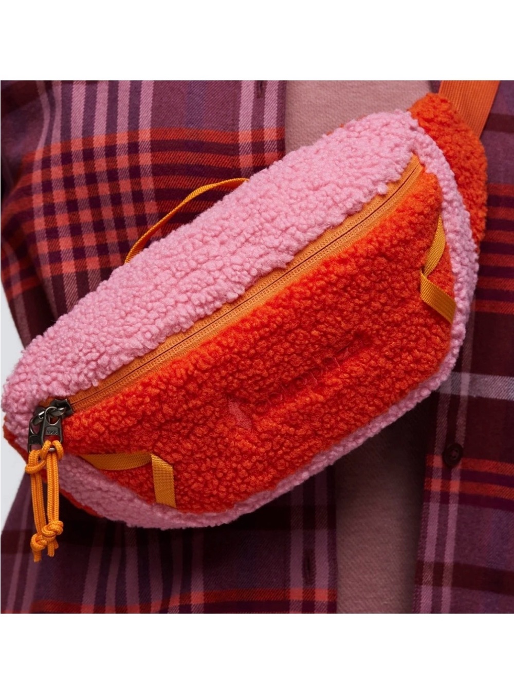 NWT Cotopaxi High Pile Fleece 3L Sling Bag Fanny Pack Pink Orange Limited Run